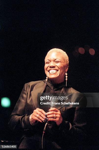 Dee Dee Bridgewater, vocals, performs at the Concertgebouw on November 3rd 1997 in Amsterdam, Netherlands.