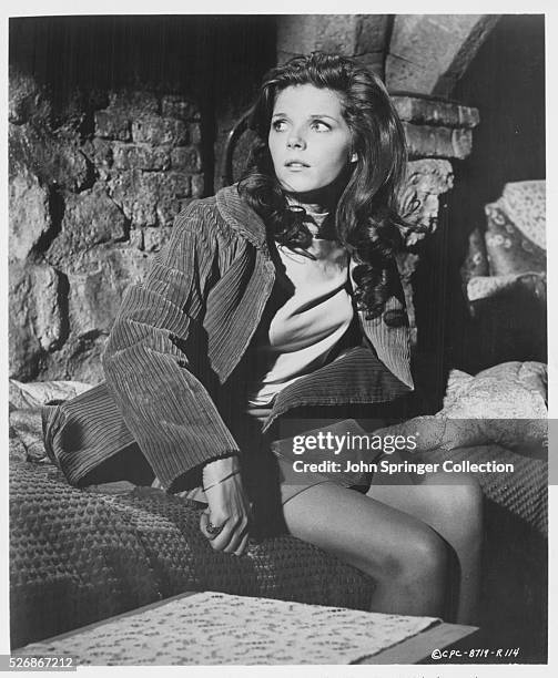 Samantha Eggar plays Miranda Grey in a scene from the thriller The Collector.