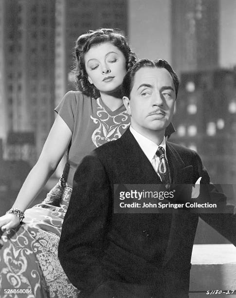 William Powell as Larry Wilson and Myrna Loy as Kay Wilson in the 1940 film I Love You Again.