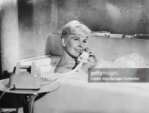 Actress Doris Day in a Scene from the Film Pillow Talk