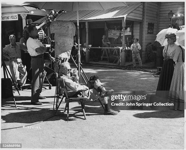 Director John Ford on Western Movie Set Director John Ford on Western Movie Set