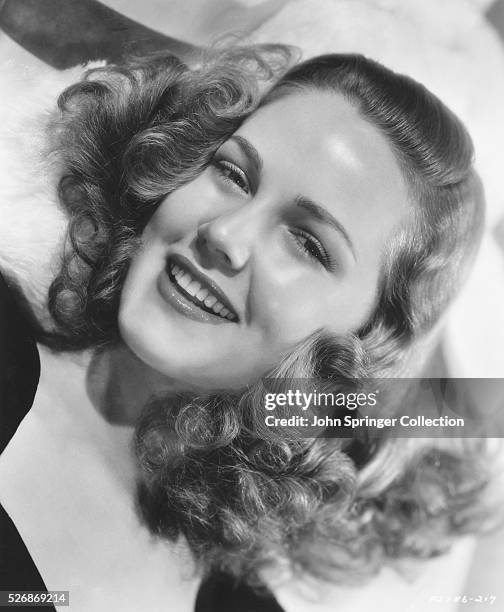 Portrait of television and movie actress Barbara Britton in 1943.