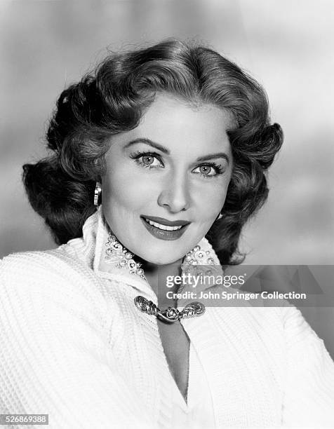 Actress Rhonda Fleming Smiling