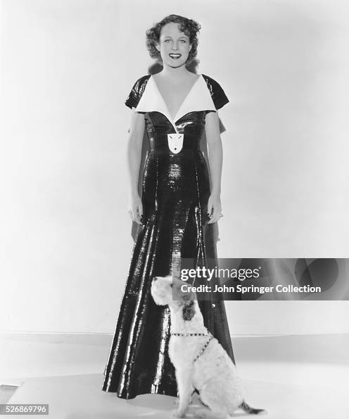 Actress Wendy Barrie in her costume as Jane Dale from the 1935 film ...