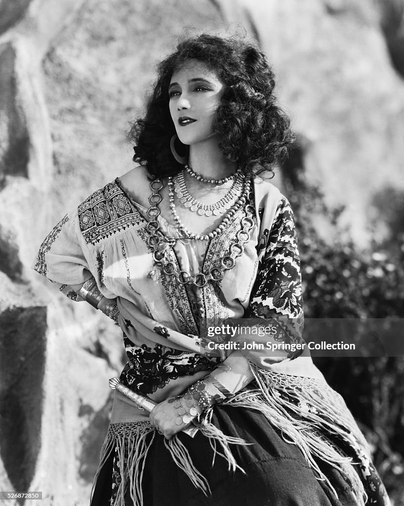 Actress Jetta Goudal as a Gypsy