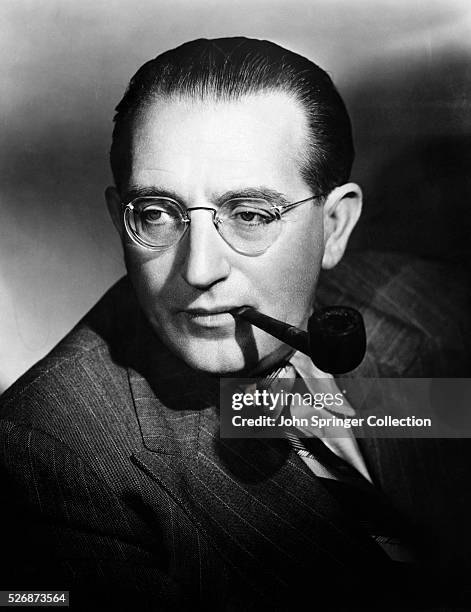 Film Director Fritz Lang with Pipe