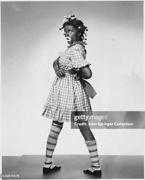 Actress Judy Garland in Blackface