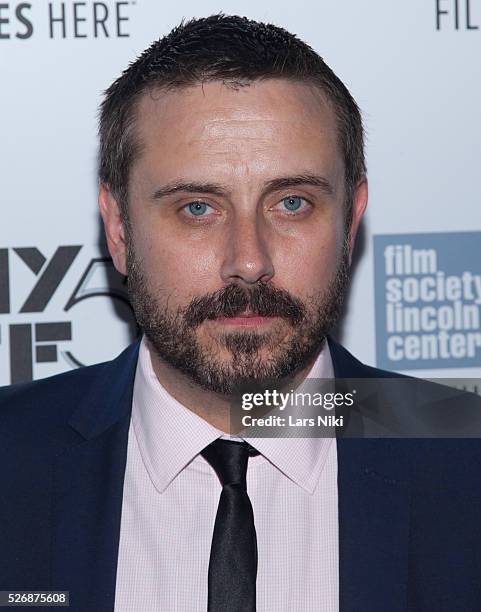 Jeremy Scahill attends the "Citizenfour" premiere during the 52nd New York Film Festival at Alice Tully Hall in New York City. �� LAN