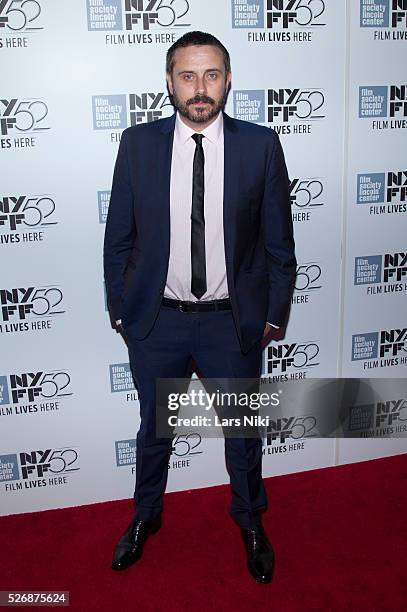 Jeremy Scahill attends the "Citizenfour" premiere during the 52nd New York Film Festival at Alice Tully Hall in New York City. �� LAN