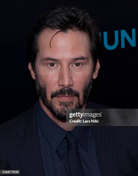 Keanu Reeves attends the "John Wick" special screening at the Regal Union Square Stadium 14 in New York City. �� LAN