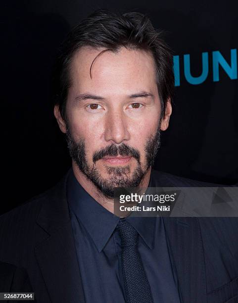 Keanu Reeves attends the "John Wick" special screening at the Regal Union Square Stadium 14 in New York City. �� LAN