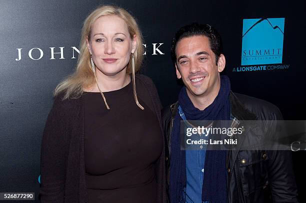 John Meadows and Amy Sacco attend the "John Wick" special screening at the Regal Union Square Stadium 14 in New York City. �� LAN