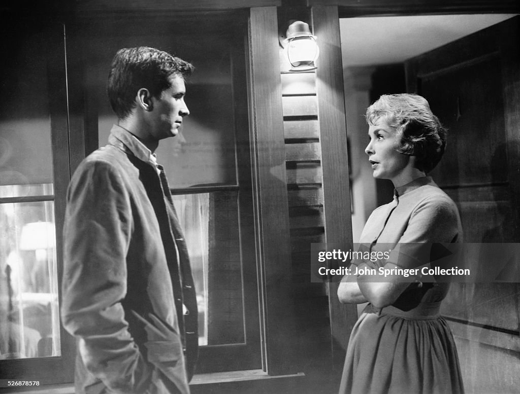 Anthony Perkins and Janet Leigh in Psycho