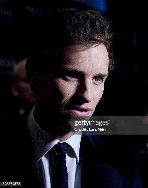 Eddie Redmayne attends "The Theory of Everything" New York premiere at the Museum of Modern Art in New York City. © LAN