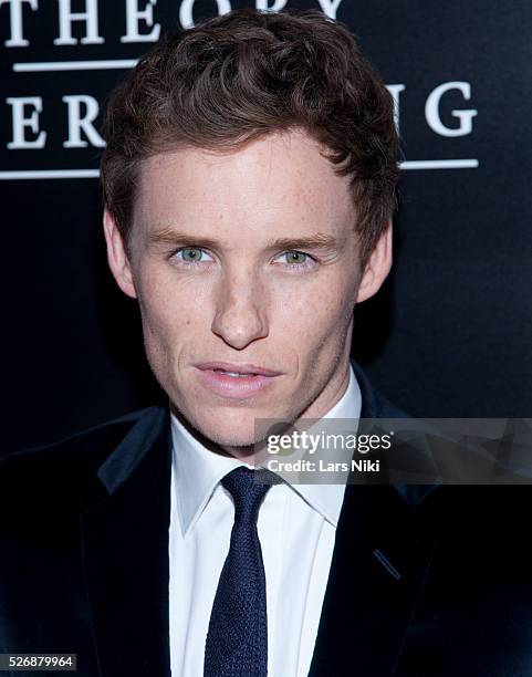 Eddie Redmayne attends "The Theory of Everything" New York premiere at the Museum of Modern Art in New York City. © LAN