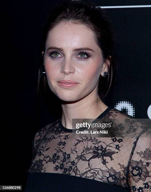 Felicity Jones attends "The Theory of Everything" New York premiere at the Museum of Modern Art in New York City. © LAN