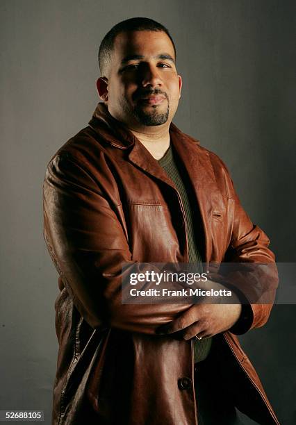 Robert Castillo filmmaker, "S.P.I.C. The Storyboard of My Life!" poses for a photo at the 2005 Tribeca Film Festival Portrait Studio held at the...