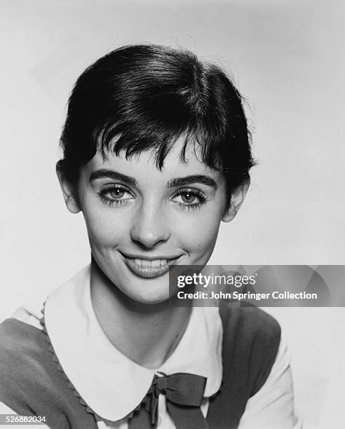 Actress Millie Perkins as Anne Frank from the 1959 film The Diary of Anne Frank.