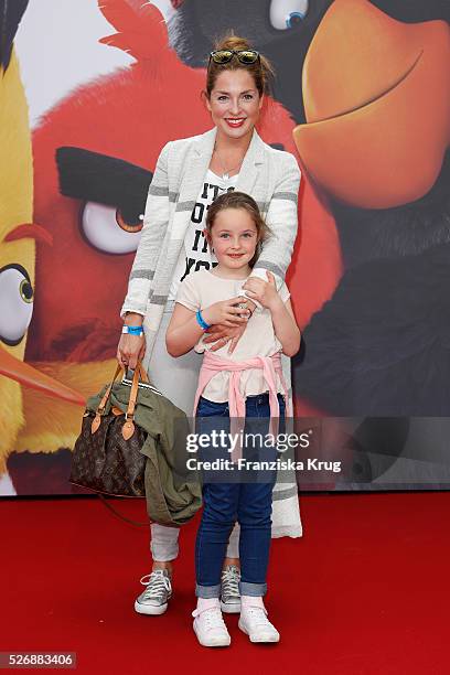 Maria Wedig and Leni Wedig attend the 'Angry Birds - Der Film' Premiere on May 1, 2016 in Berlin, Germany.