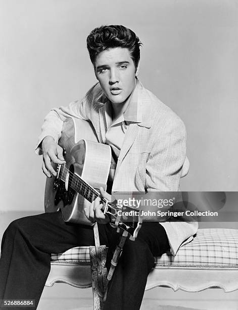Elvis Presley Playing Acoustic Guitar