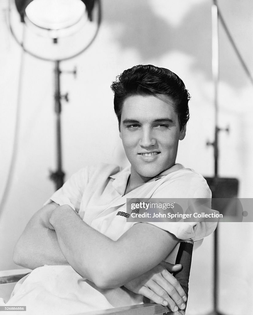 Elvis Presley on the Set of King Creole