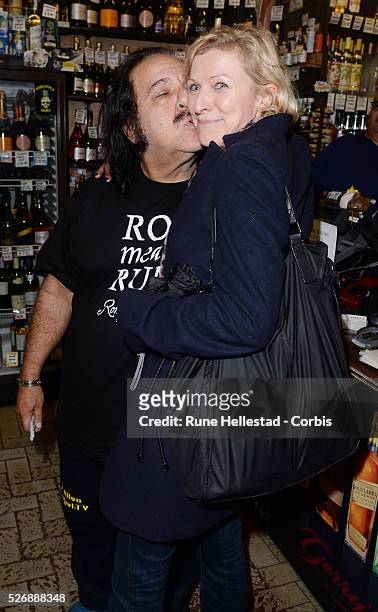 Ron Jeremy attends a signing of his range of Ron de Jeremy rum at Gerry's, Soho.