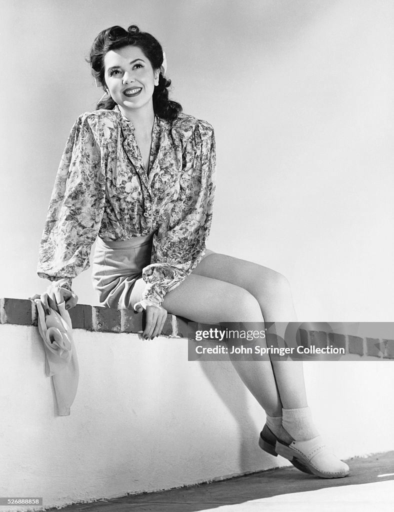 Actress Ann Rutherford enjoys the sunshine shortly after the... News ...