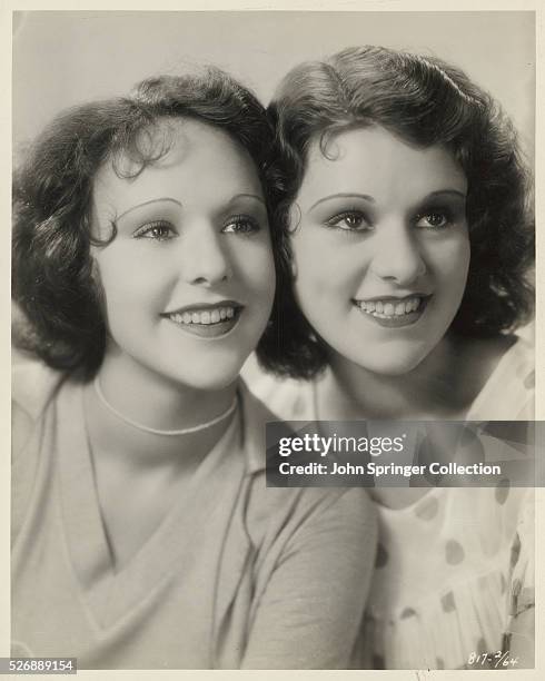 Real sisters become screen sisters as Lillian and Ann Roth take the parts of sisters in Sea Legs, the Paramount Pictures comedy starring Jack Oakie....