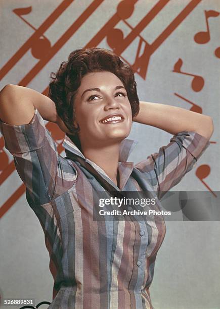 American pop singer Connie Francis, circa 1960.