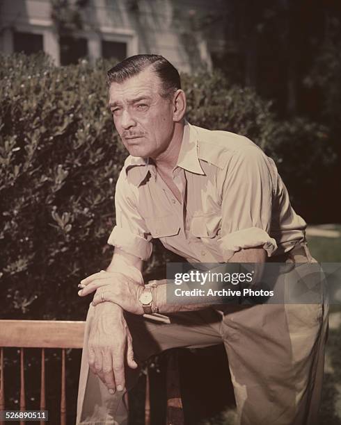 American actor Clark Gable , circa 1958.