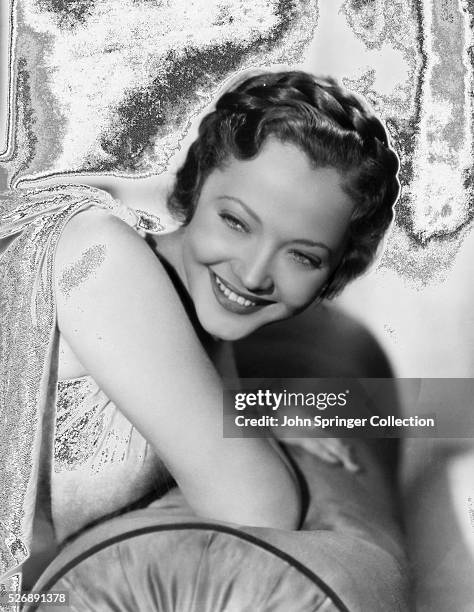 Actress Sylvia Sidney Smiling