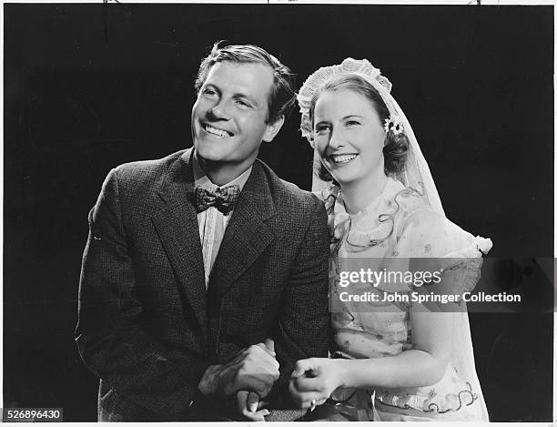 Joel McCrea and Barbara Stanwyck star as newlyweds Ernie and Pearl Holley in Banjo on My Knee.
