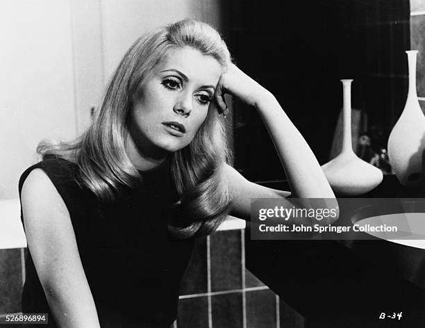 Actress Catherine Deneuve plays Severine Serizy in the 1967 film Belle de jour.