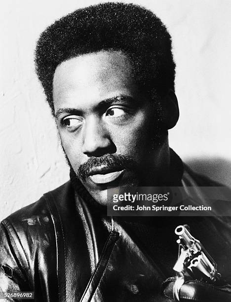 Actor Richard Roundtree as private investigator Shaft in the 1971 film Shaft.