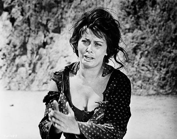 Sophia Loren as Cesira in the 1960 French film La Ciociara, called Two Women when released in the USA in 1961.