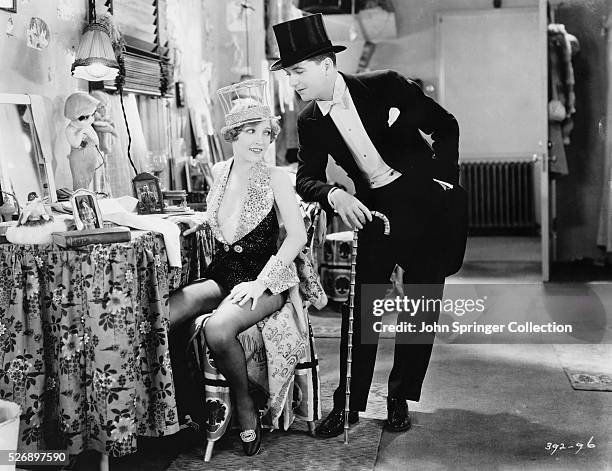 Bessie Love as Harriet "Hank" Mahoney and Charles King as Eddie Kearns the 1929 silent film The Broadway Melody.
