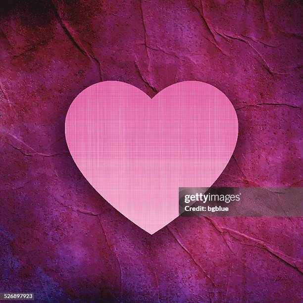 vintage heart frame - purple ombre stock illustrations