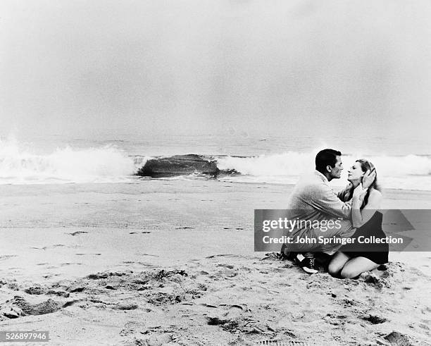 Gregory Peck plays author F. Scott Fitzgerald, and Deborah Kerr as his love interest Sheilah Graham in the 1959 film Beloved Infidel.