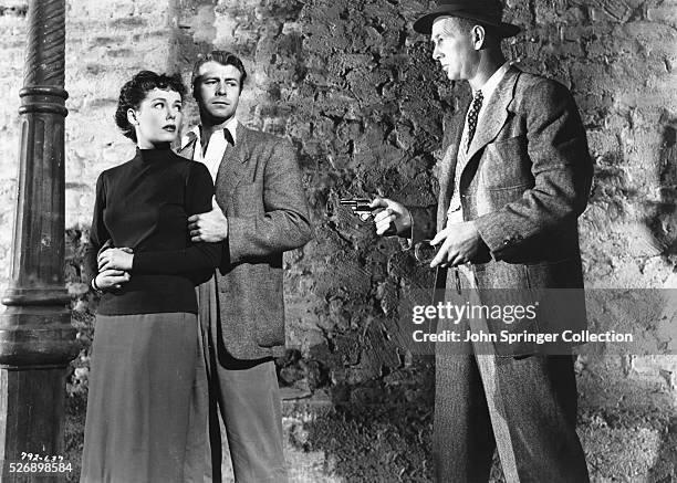 Phyllis Kirk, Gene Nelson, and Sterling Hayden