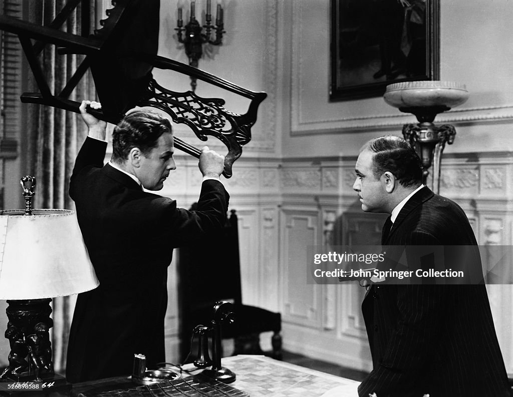 Brian Donlevy, Akim Tamiroff in The Great McGinty