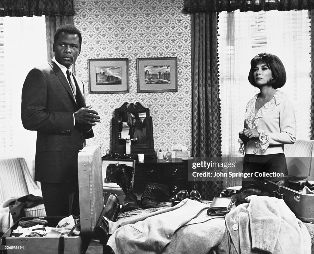 Sidney Poitier and Lee Grant