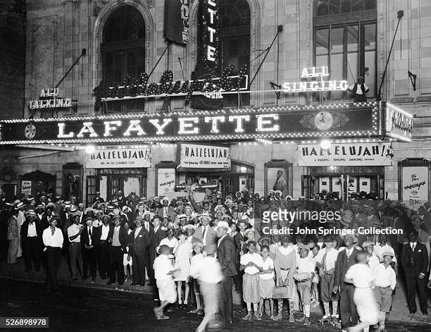 Audiences Outside Lafayette Theater for 'Hallelujah!'