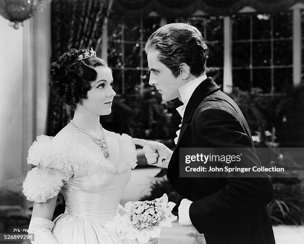 Jane Wyatt as Estella, and Phillips Holmes as Pip in the 1934 film version of Charles Dickens' Great Expectations.