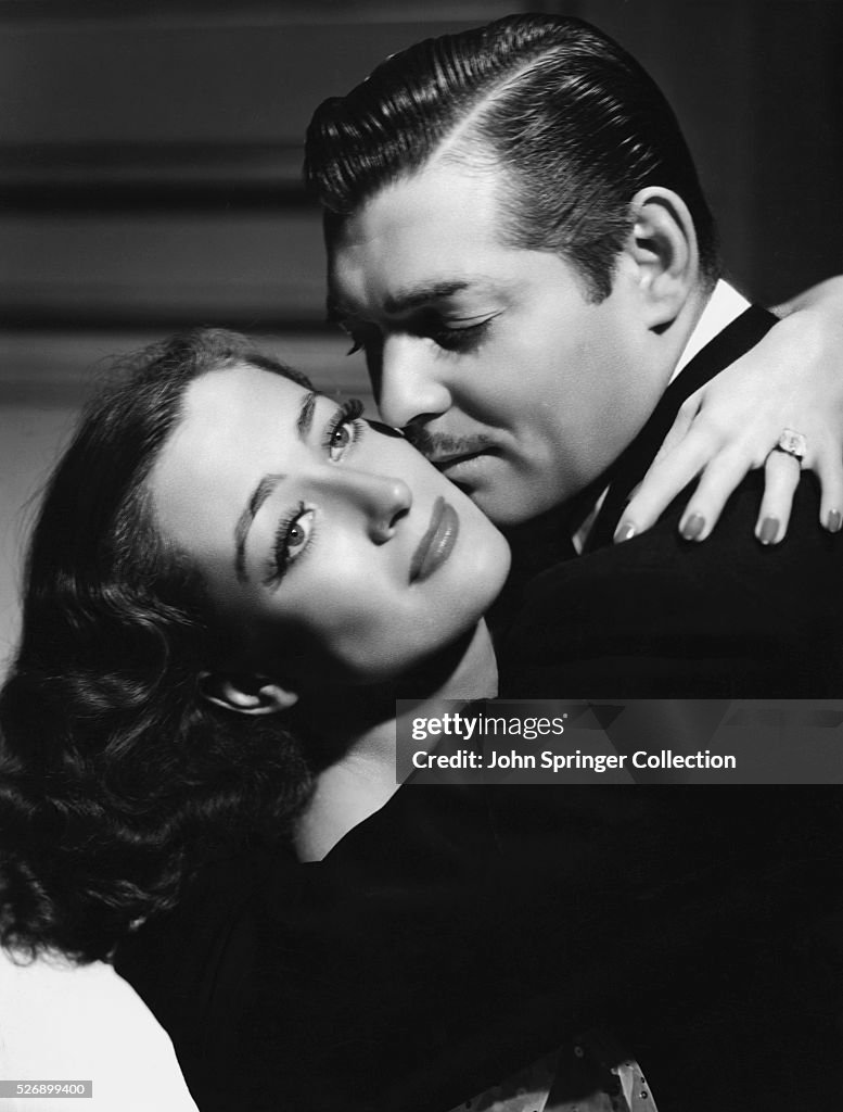 Clark Gable and Joan Crawford Hugging