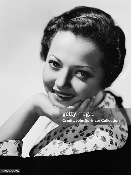 Actress Sylvia Sidney Smiling