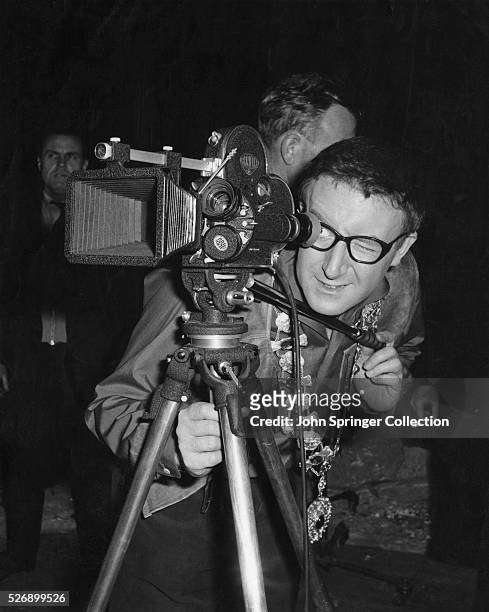 Peter Sellers during the filming of the 1959 movie The Mouse That Roared.