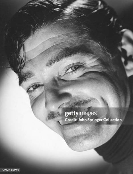 Actor Clark Gable Smiling