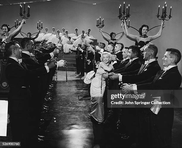 Marilyn Monroe as Lorelei Lee in the 1953 comedy Gentlemen Prefer Blondes.