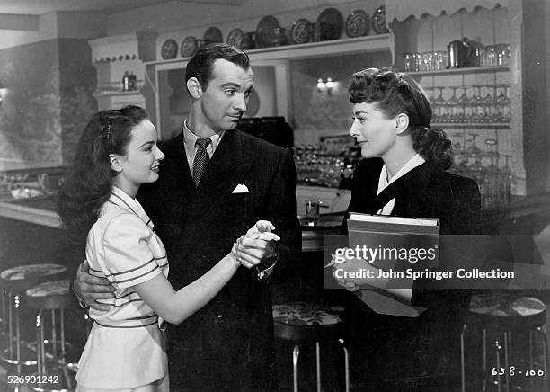 Movie still from the 1945 film "Mildred Pierce", which features Joan Crawford as a hard working women who built an empire for her daughter played by...