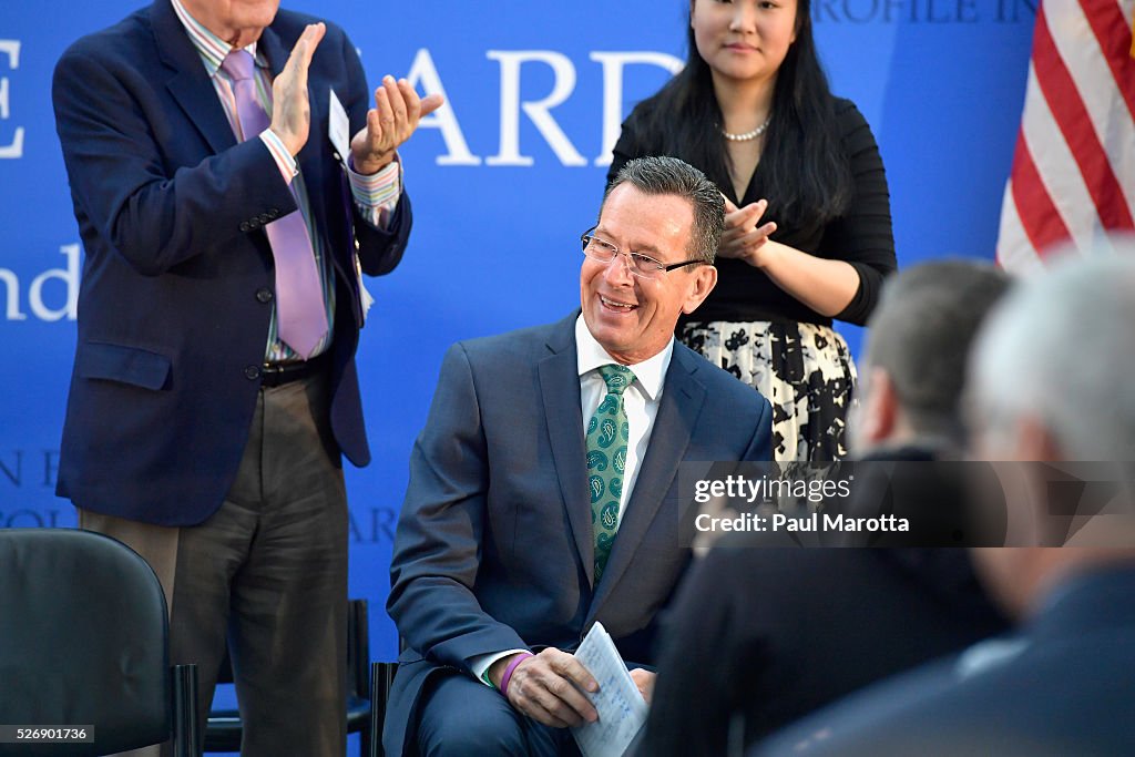 2016 John F. Kennedy Profile In Courage Award Honoring Connecticut Governor Dannel Malloy